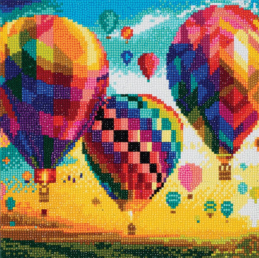 Craft Buddy Crystal Art Kit Medium Hot Air Balloons