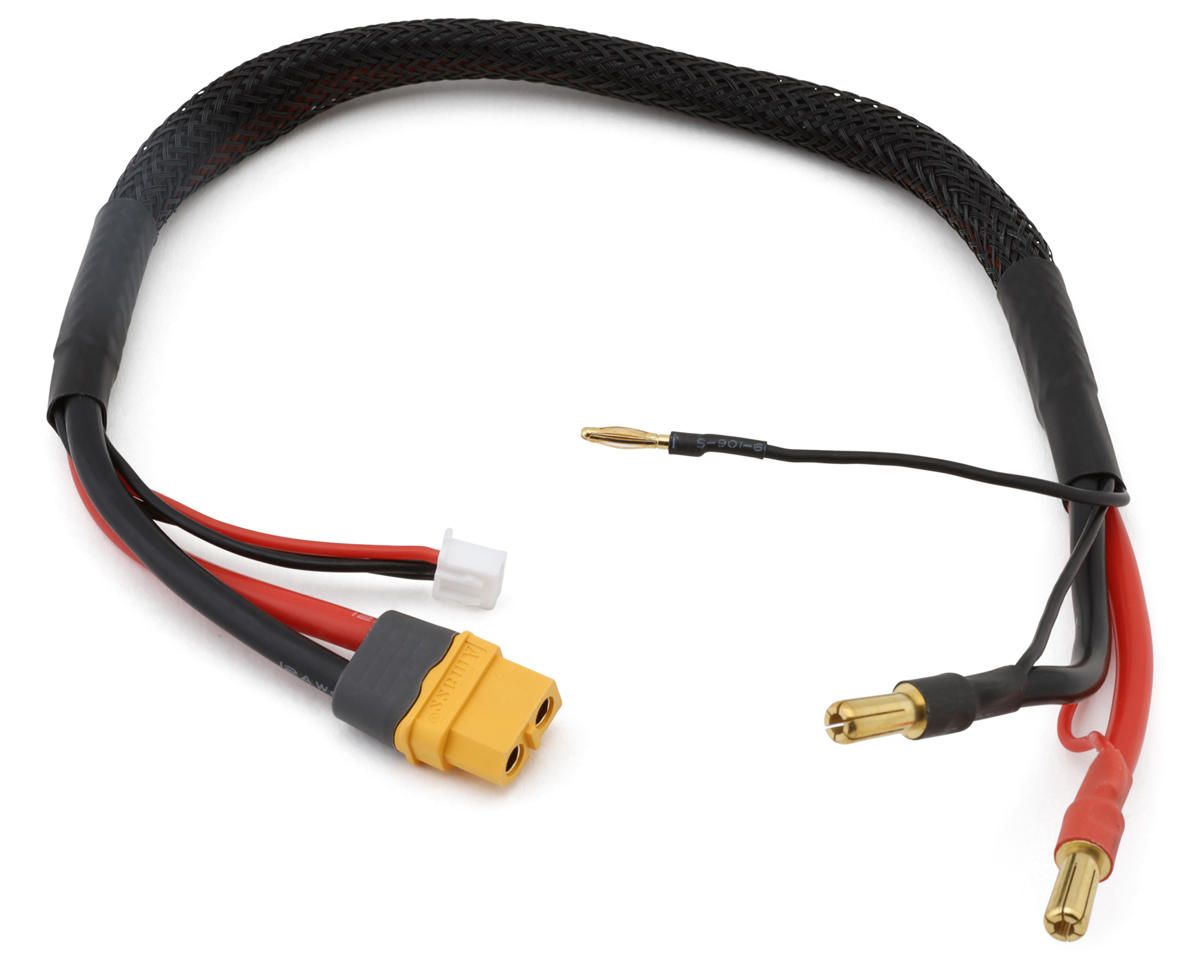 Yeah Racing Female XT60 to 5mm Bullets 2S LiPo XT60 Charge Lead with 3-Pin JST-XH Balance Plug