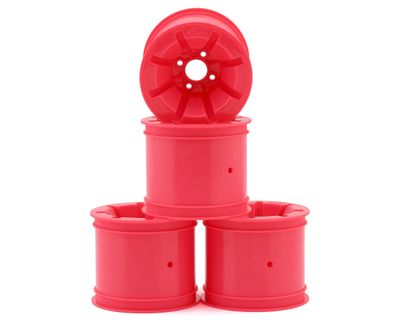 JConcepts RC10T Pioneer 2.2 Rear Wheels with Adapters Pink 4pc