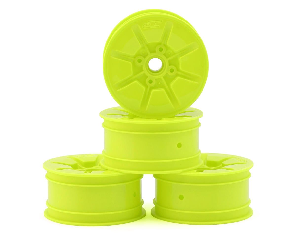 JConcepts RC10T Pioneer 2.2 Narrow Front Wheels Yellow 4pc