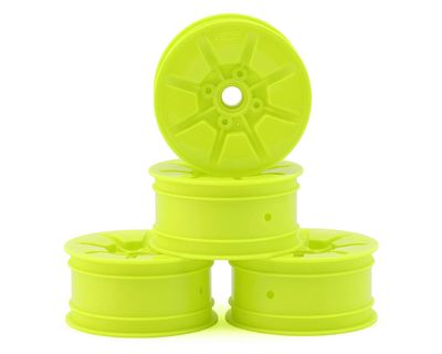 JConcepts RC10T Pioneer 2.2 Narrow Front Wheels Yellow 4pc