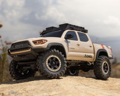 Axial 1/30 SCX30 Toyota Tacoma 4X4 RTR Brown Brushed Rock Crawler Overland Edition Includes B&amp;C