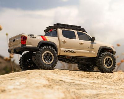 Axial 1/30 SCX30 Toyota Tacoma 4X4 RTR Brown Brushed Rock Crawler Overland Edition Includes B&amp;C