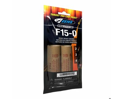 Estes Rockets Bagged F15-0 Rocket Engines 2pc
