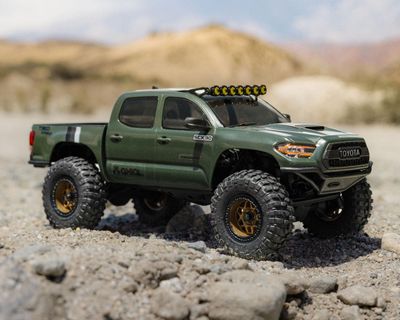 Axial 1/30 SCX30 Toyota Tacoma 4X4 RTR Green Brushed Rock Crawler Extreme Off Road Includes B&amp;C
