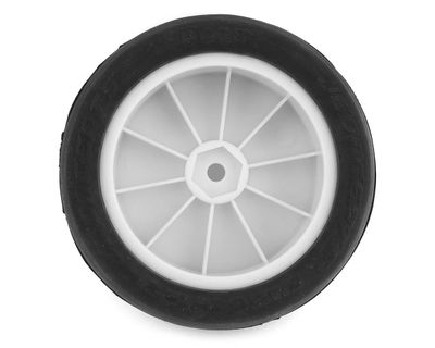 JConcepts Smoothie 2 2.2in Pre-Mounted 2WD Front Buggy Silver Clay Compound Tires with 12mm Hex White 2pc