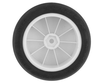 JConcepts Smoothie 2 2.2in Pre-Mounted Rear Buggy Silver Clay Compound Tires with 12mm Hex White 2pc