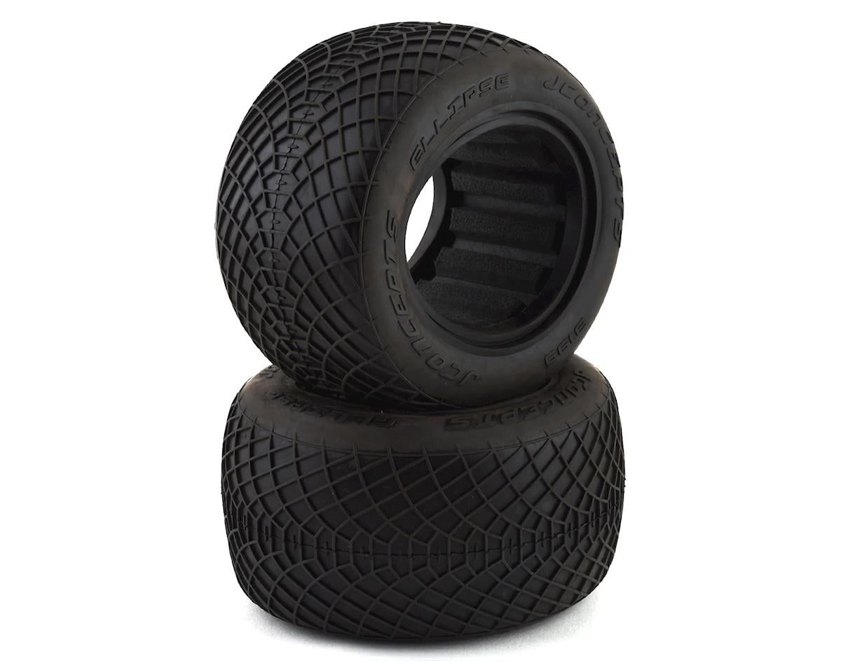 JConcepts Ellipse 2.2in 1/10 Stadium Truck Green Compound Tires 2pc