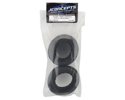 JConcepts Ellipse 2.2in 1/10 Stadium Truck Green Compound Tires 2pc