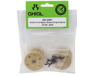Axial AF16P/AXP8 Portal Cover and 122.4g,34.6g Each Brass Weights