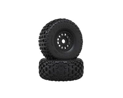 Arrma Glued DBoots FORTRESS Tire Set 2pc Black