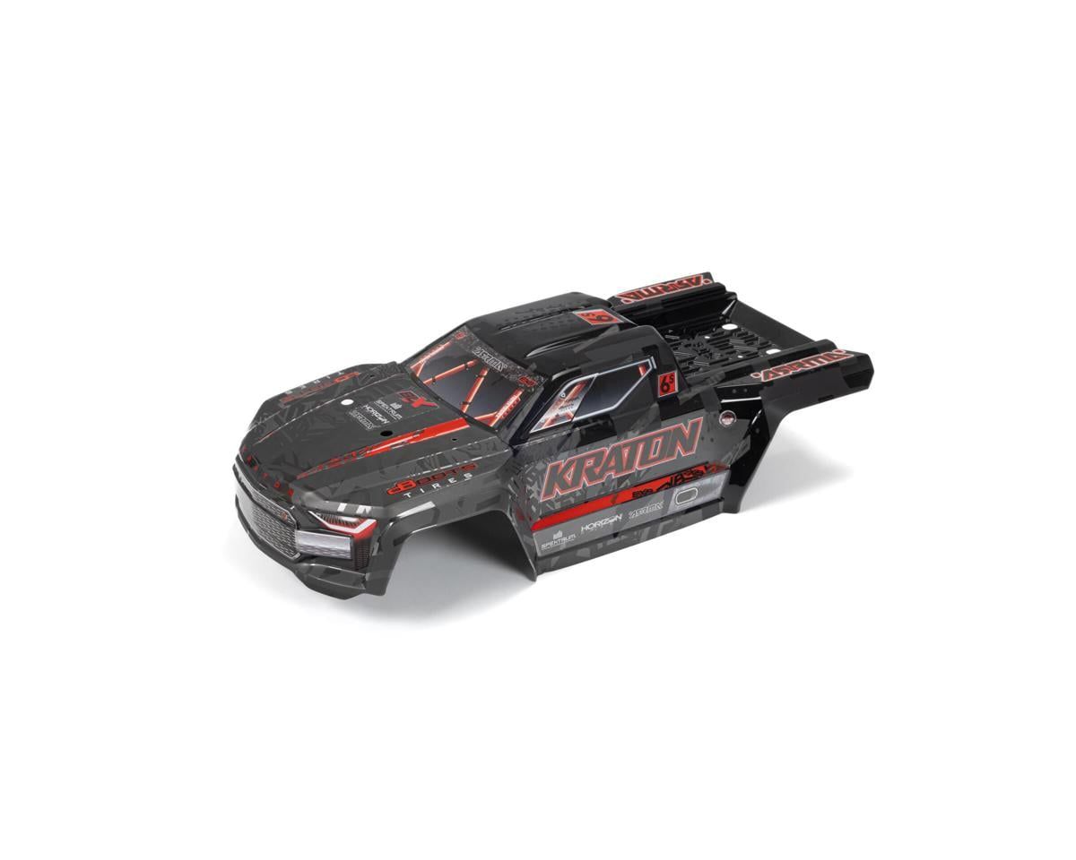 Arrma KRATON 6S EXB BLX Painted Decalled Trimmed Body Black/Red