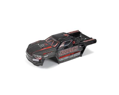 Arrma KRATON 6S EXB BLX Painted Decalled Trimmed Body Black/Red