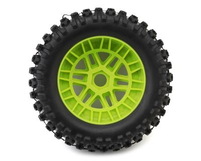 Arrma dBoots Fortress 5.47in OD Tire on Green Wheels 2pc