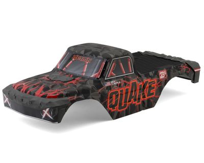 Arrma QUAKE Painted Decalled Trimmed Body Set Red