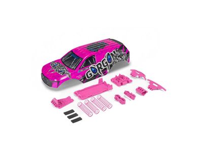 Arrma GORGON Painted Decalled Trimmed Body Set Pink/Black