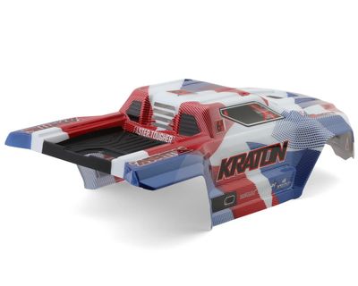 Arrma KRATON Painted Decalled Trimmed Body Set Blue/Red