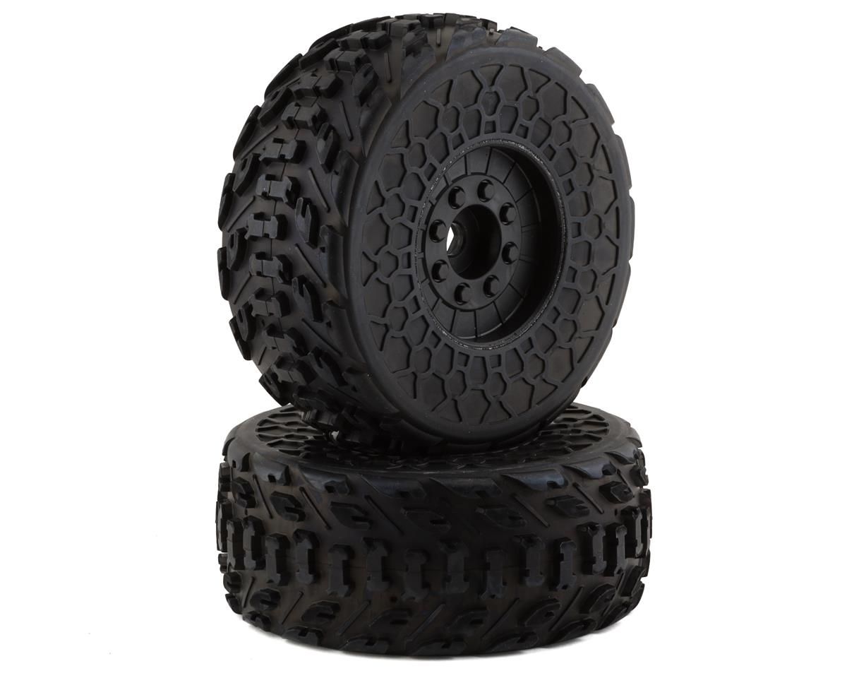 Arrma dBoots FIRETEAM 6.65in OD Tire on Black Wheels 2pc