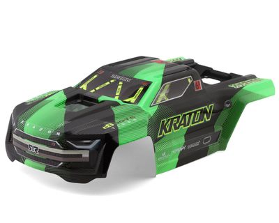 Arrma KRATON Painted Decalled Trimmed Body Set Green/Black