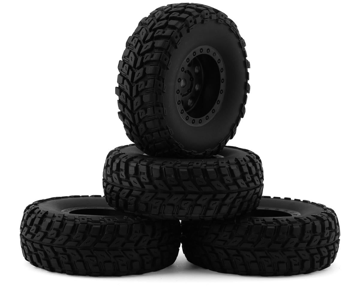 Element RC Enduro 12 Tire and Wheel Set Black