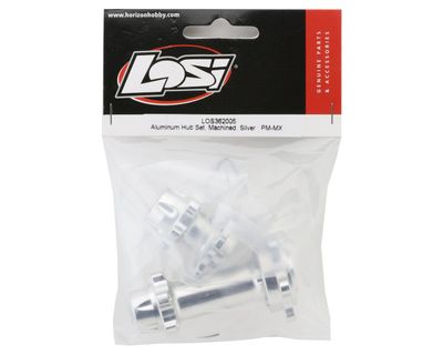 Team Losi Racing PM-MX Machined Aluminum Hub Set Silver
