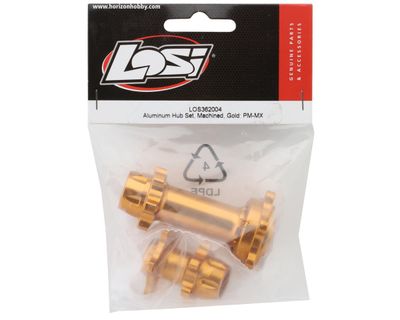 Team Losi Racing PM-MX Machined Aluminum Hub Set Gold