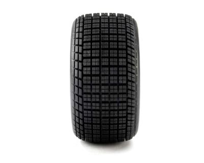 Team Losi Racing Satin Aluminum 22S DLM Mounted Medium Hoosier Tires 2pc