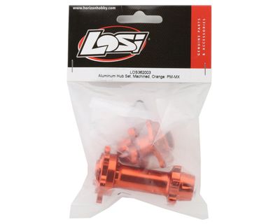 Team Losi Racing PM-MX Machined Aluminum Hub Set Orange