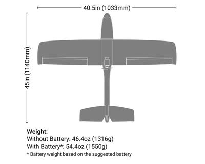 HobbyZone AeroScout S 2 1.1m RTF Basic with RealFlight, AS3X+ SAFE
