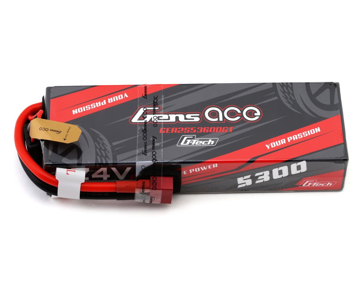GENS ACE G-Tech 5300mAh 2S1P 7.4V 60C Hardcase LiPo with Deans Plug