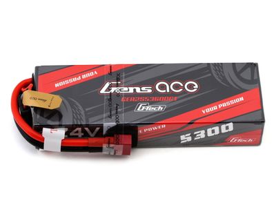 GENS ACE G-Tech 5300mAh 2S1P 7.4V 60C Hardcase LiPo with Deans Plug