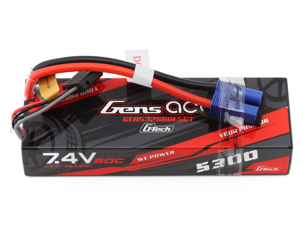 GENS ACE G-Tech 5300mAh 2S 7.4V 60C LiPo EC5 Plug