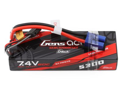 GENS ACE G-Tech 5300mAh 2S 7.4V 60C LiPo EC5 Plug