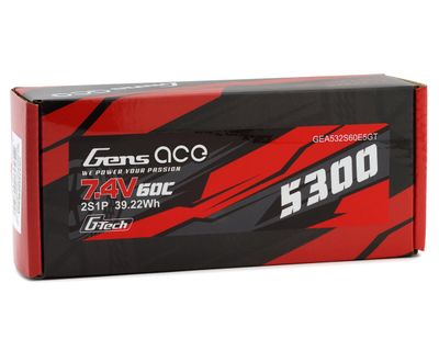 GENS ACE G-Tech 5300mAh 2S 7.4V 60C LiPo EC5 Plug