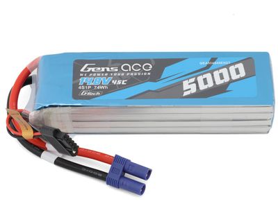 GENS ACE G-Tech 5000mAh 45C 4S1P 14.8V LiPo Pack With EC5 Plug