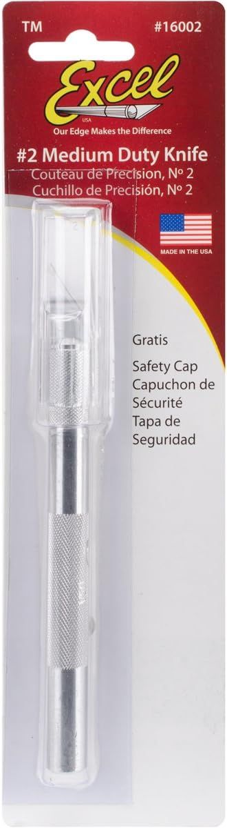 Excel Hobby Blade No 2 Medium Duty Knife with Safety Cap