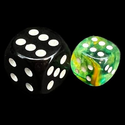 Chessex Nebula 12mm 36D6 Dice Set Spring/White Luminary