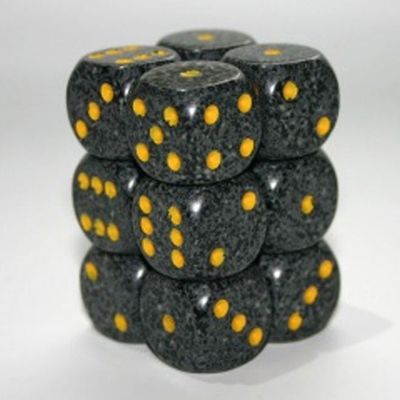 Chessex Speckled 16mm 12D6 Dice Set Urban Camo