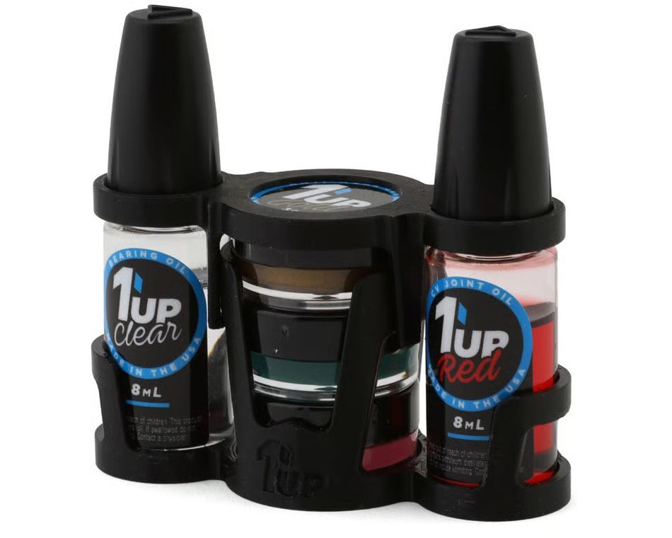 1UP Racing Grease and Oil Lubricant Pro Pack 8ml with Pit Stand