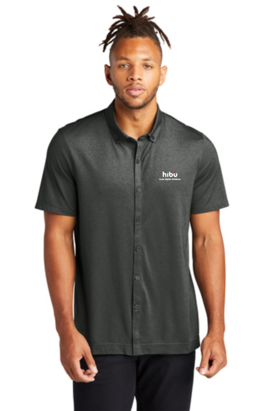 MM1006 Mercer+Mettle™ Stretch Pique Full-Button Polo