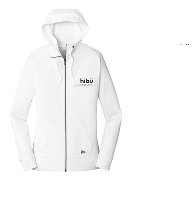 #LNEA122 New Era® Ladies Sueded Cotton Blend Full-Zip Hoodie