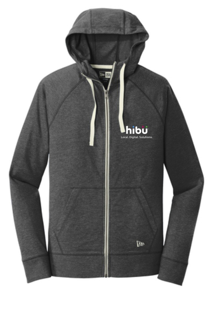 #NEA122 New Era® Sueded Cotton Blend Full-Zip Hoodie