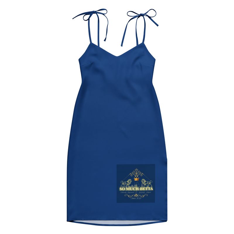 Tie-strap midi dress