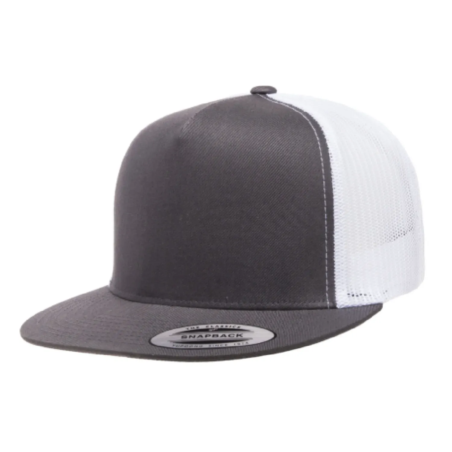 Yupoong 6006 Hat with Leatherette Patch