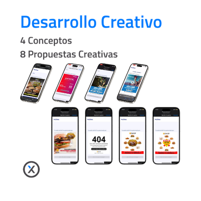 Desarrollo Creativo - 4 Conceptos - 8 Propuestas