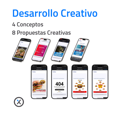 Desarrollo Creativo - 4 Conceptos - 8 Propuestas