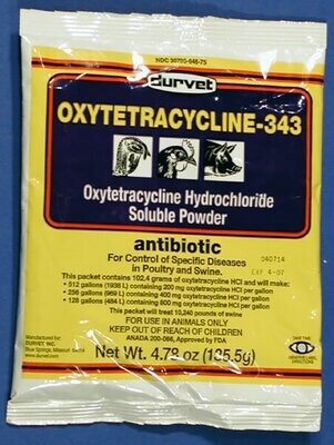 OXYTETRACYCLINE - 343 CONCENTRATE 280 GRAM BAG