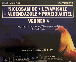 Vermex-4 -100 count tablets