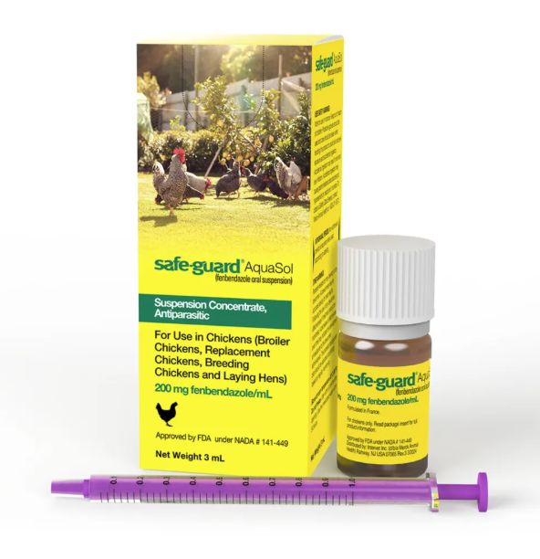 Safeguard Aquasol Wormer for chickens