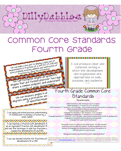 Common Core Standards Fourth Grade